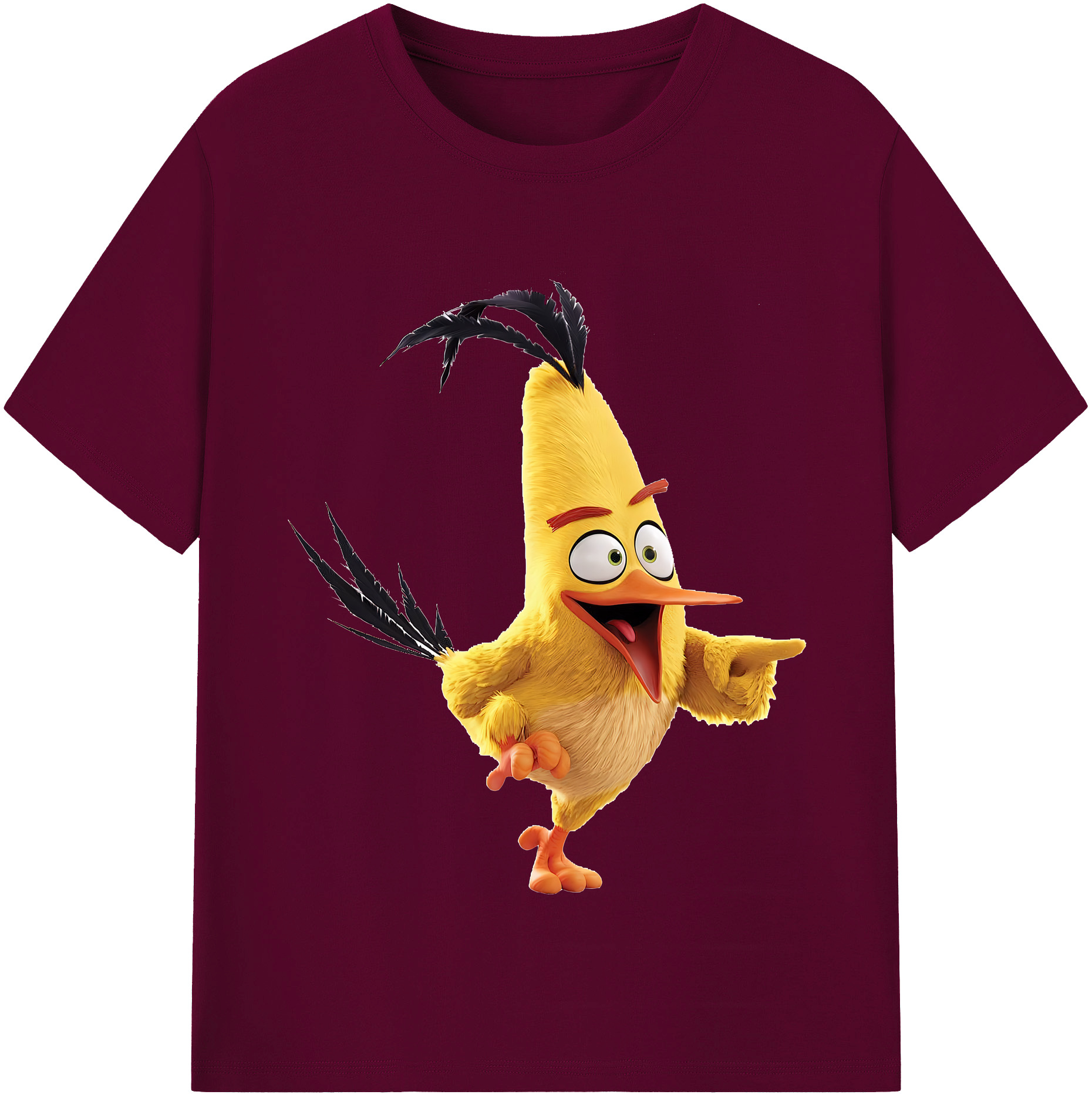 （画像用） Angry Birds アングリーバード レディースカジュアルプリントTシャツ（綿100％）